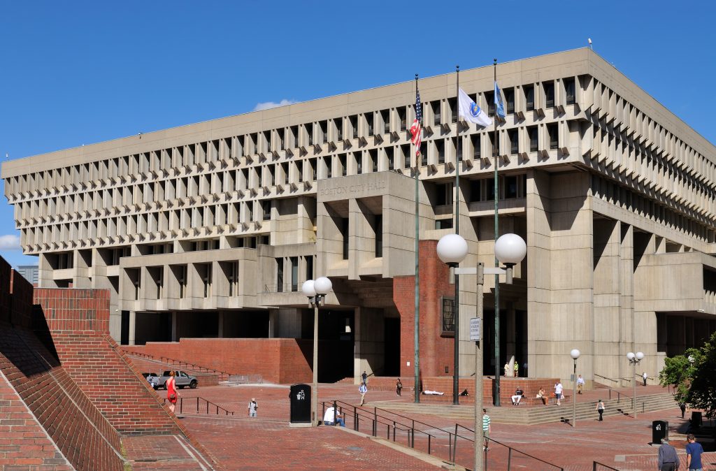 Boston City Hall as an example of Brutalist Architecture or Brutalism